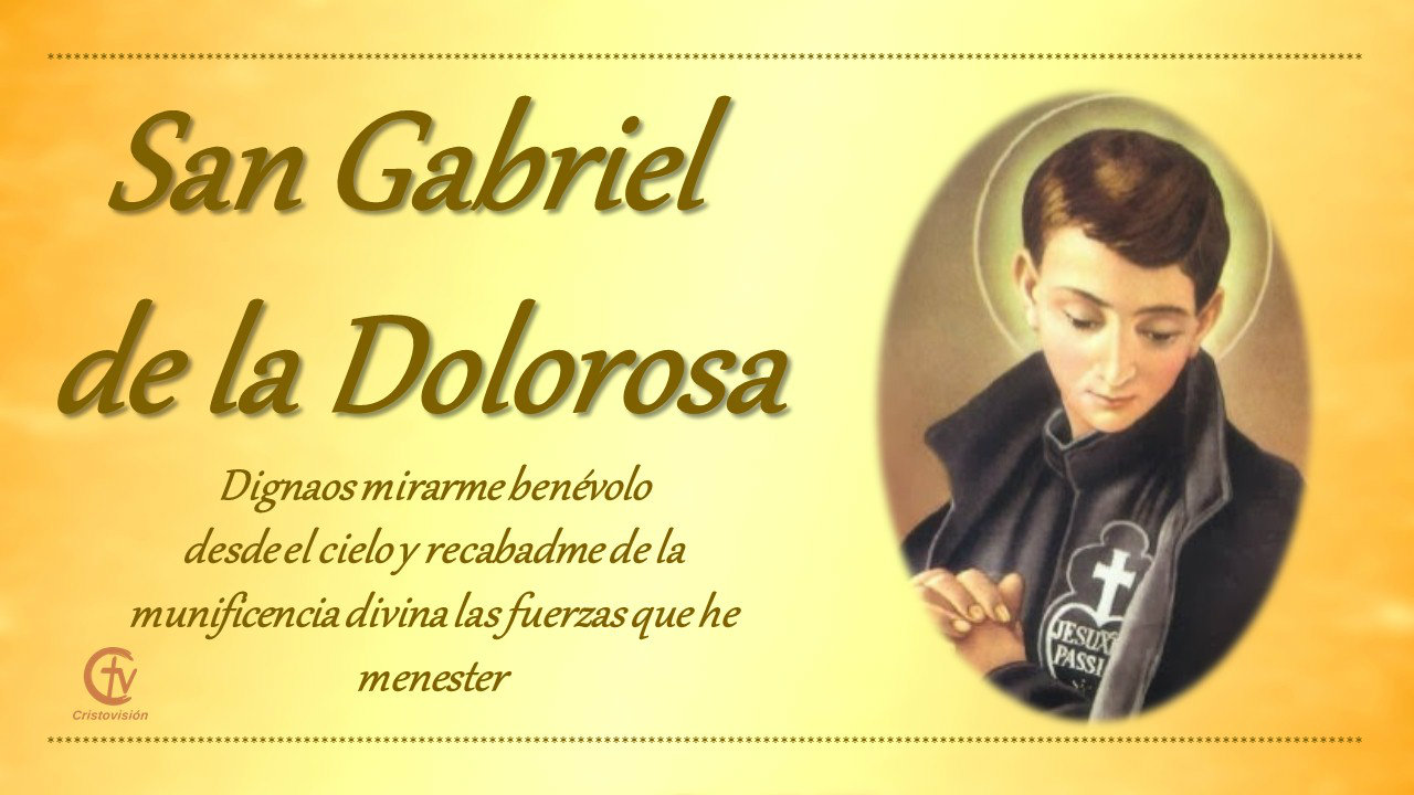 San Gabriel de la Dolorosa, religioso