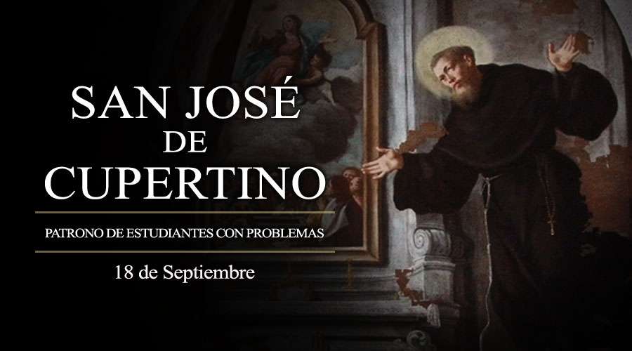 Hoy es fiesta de San José de Cupertino, patrono de estudiantes con problemas